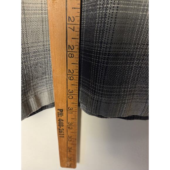 CalTop Shirt Mens XL Gray Plaid Short Sleeve Button Up USA Flannel VTG OG Street - Picture 9 of 9